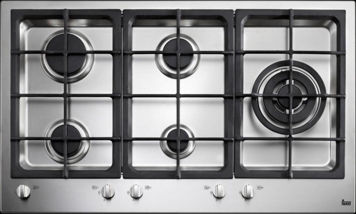Teka EW 90 5G AI AL TR Acero inoxidable Integrado Encimera de gas 5 zona(s)