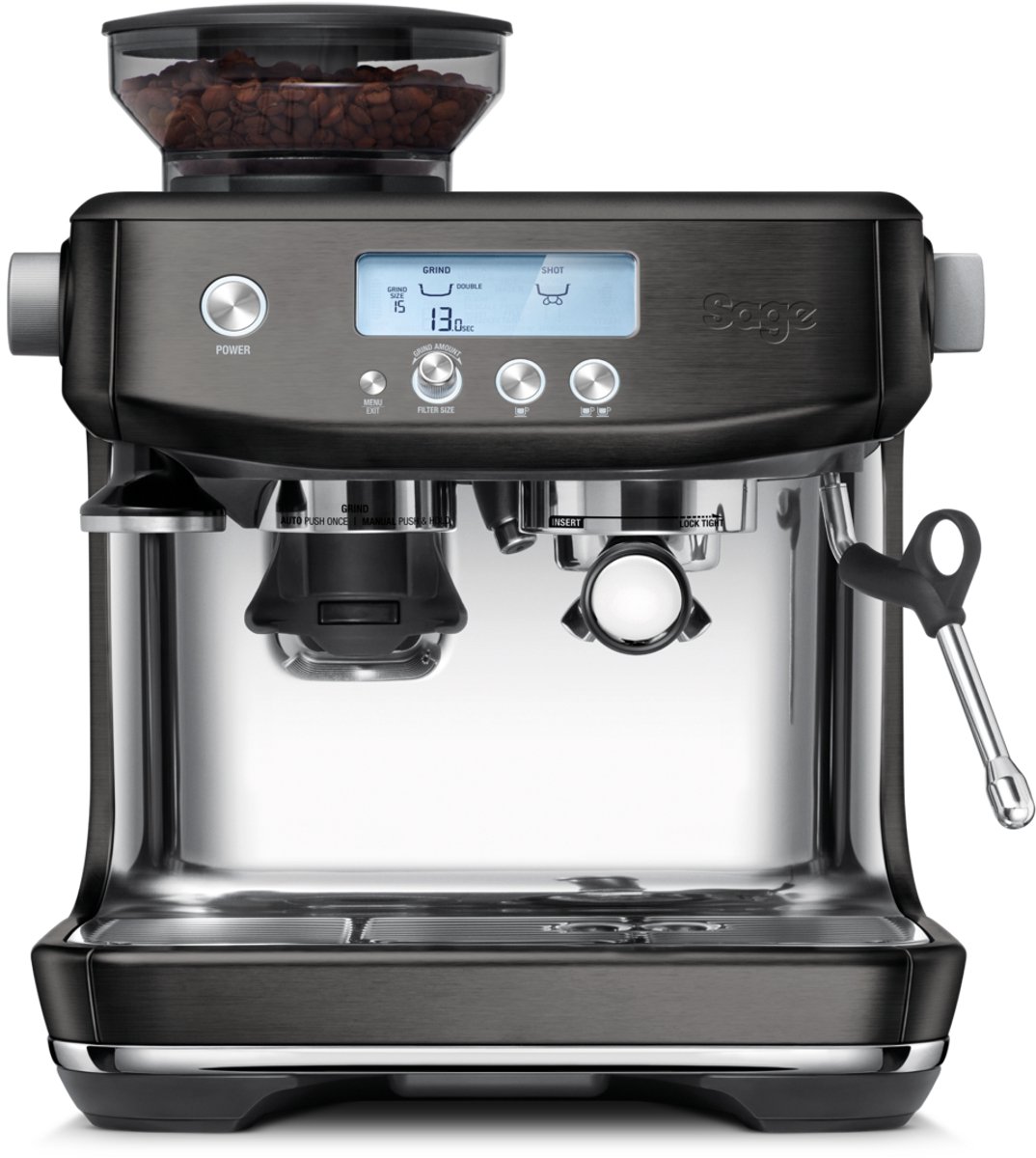 Machine expresso Sage the Barista Pro™ SES878BST - avec broyeur, noire