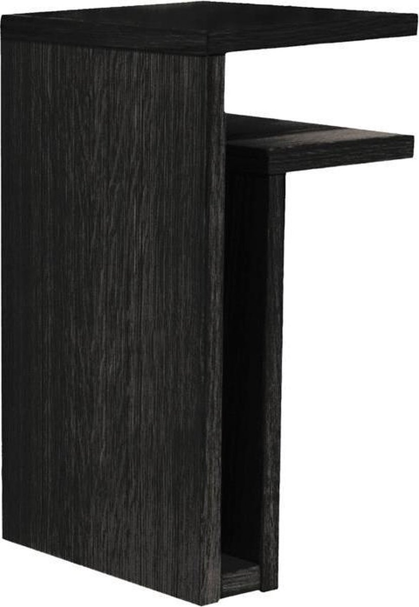 Maze Estantería de pared F-shelf, negro estante a la derecha