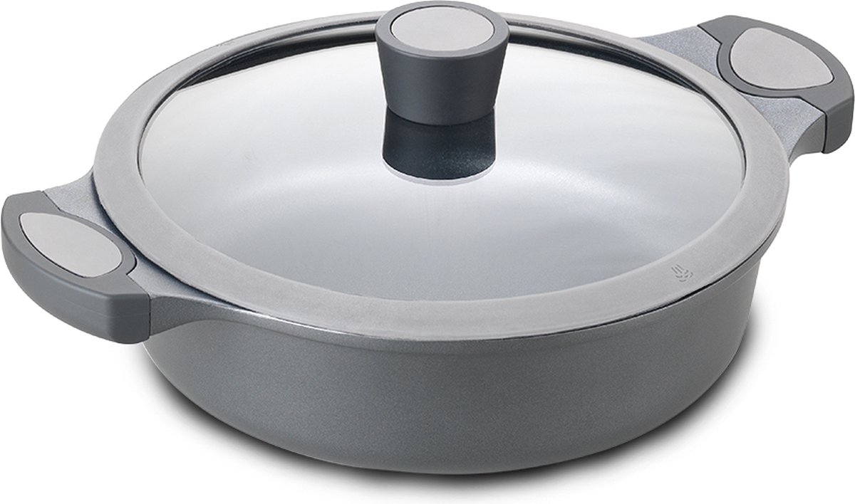 ALZA MATRIX cacerola baja con tapa aluminio fundido 32 cm.
