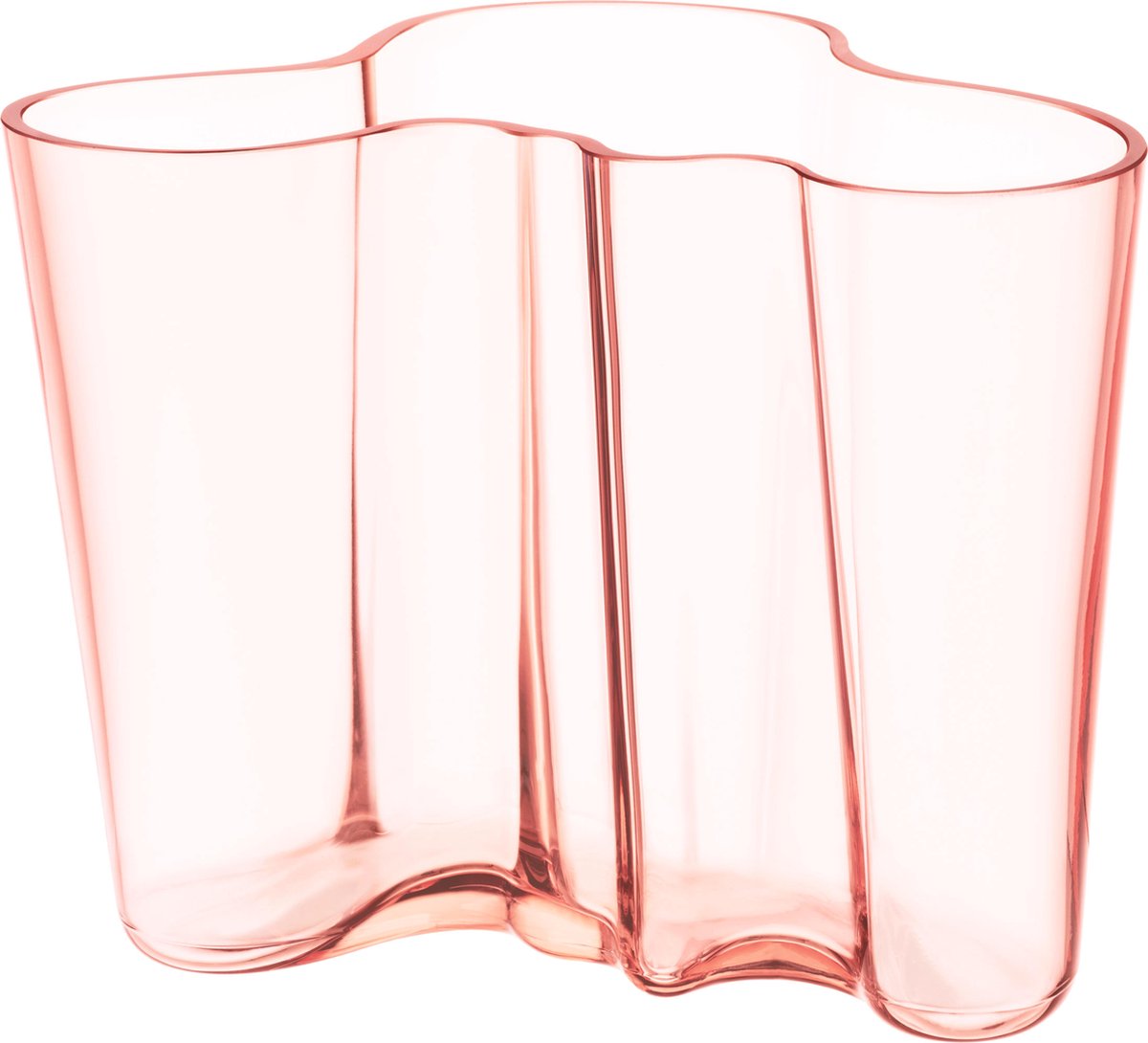 Iittala Jarrón Alvar Aalto rosa salmón 160 mm