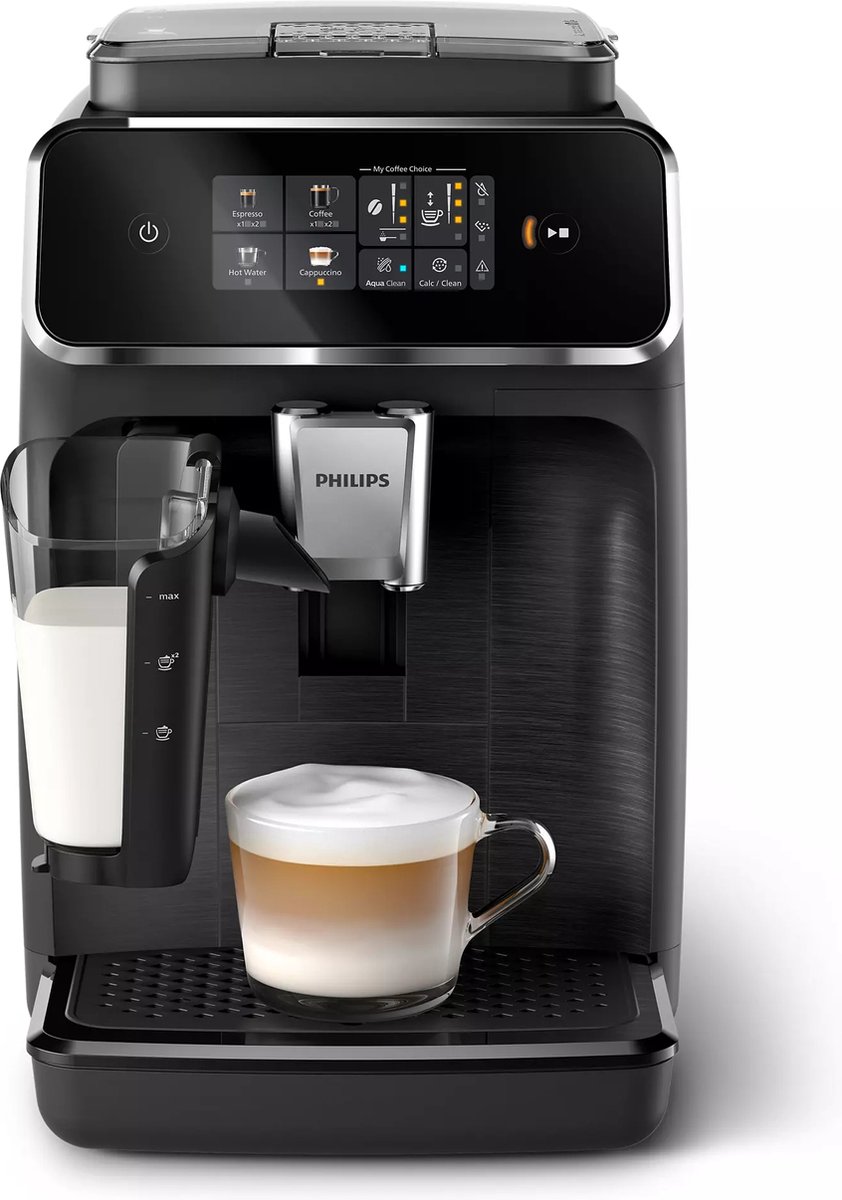 Cafetière à grain Philips Série 2300 LatteGo EP2330/10 - noire