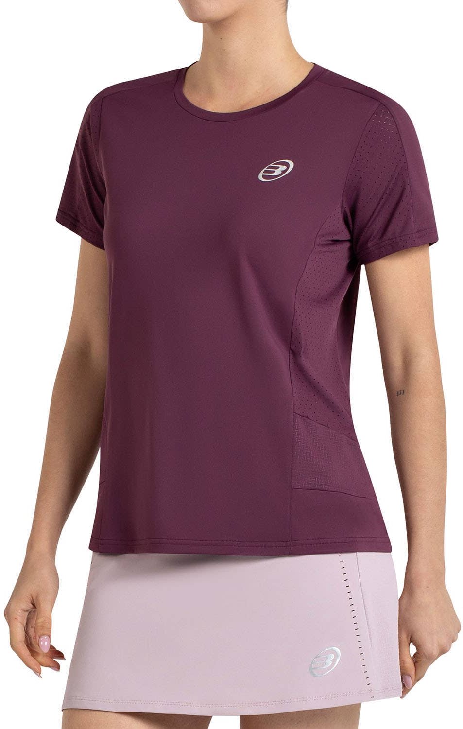 Camiseta Bullpadel Omur Mujer Ciruela 2026
