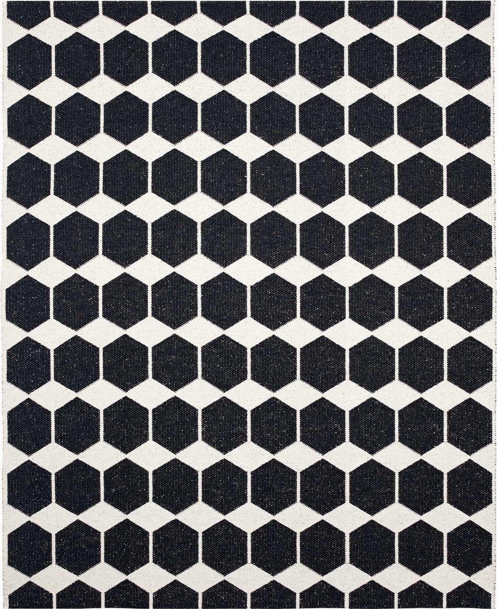 Brita Sweden Tappeto Anna nero grande 150x200 cm