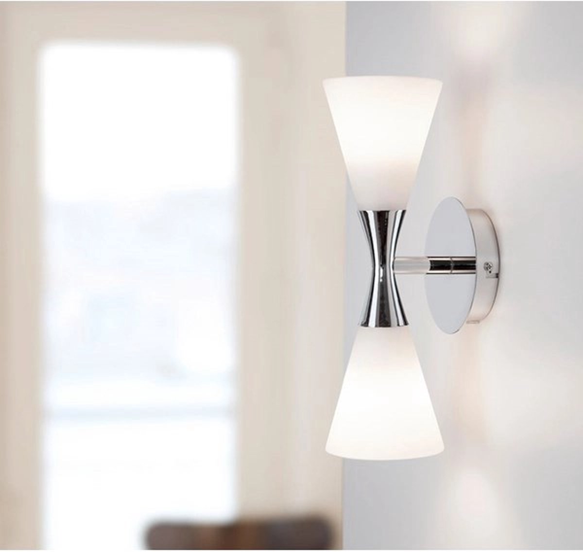 Herstal Applique murale Harlekin duo chrome-blanc