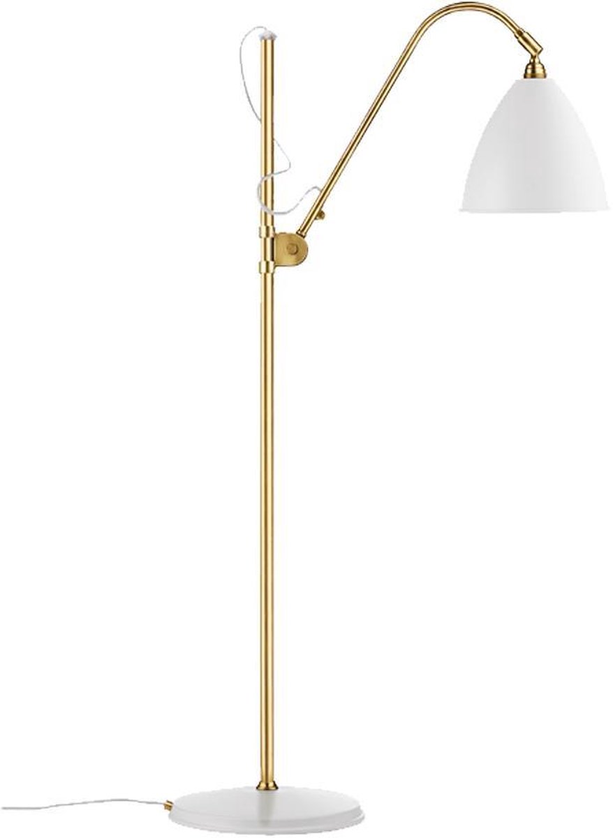 GUBI Lampe sur pied Bestlite BL3M Blanc mat-laiton