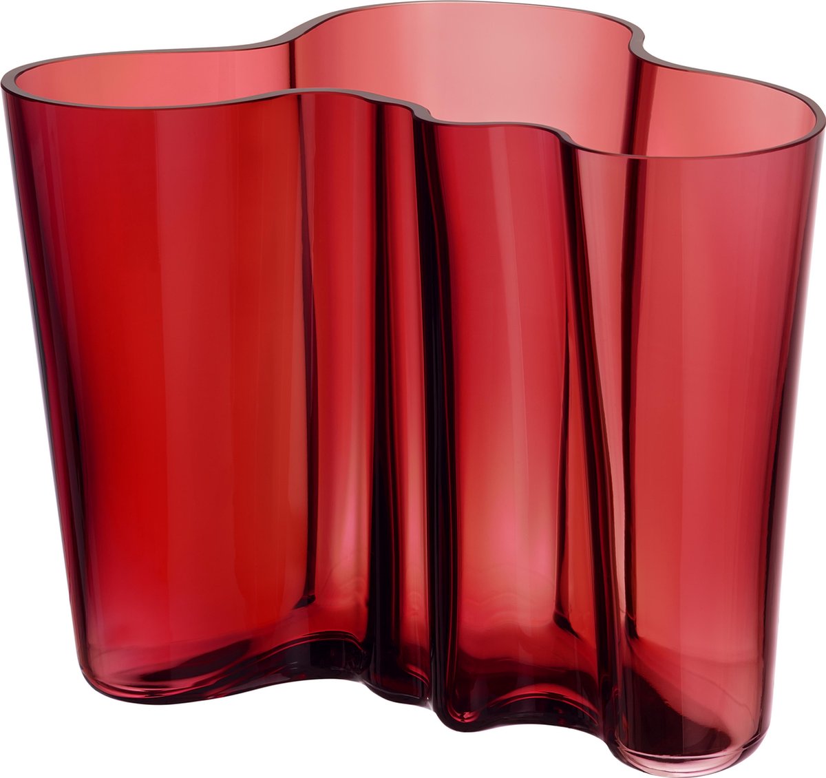 Iittala Vaso Aalto cranberry 160 mm