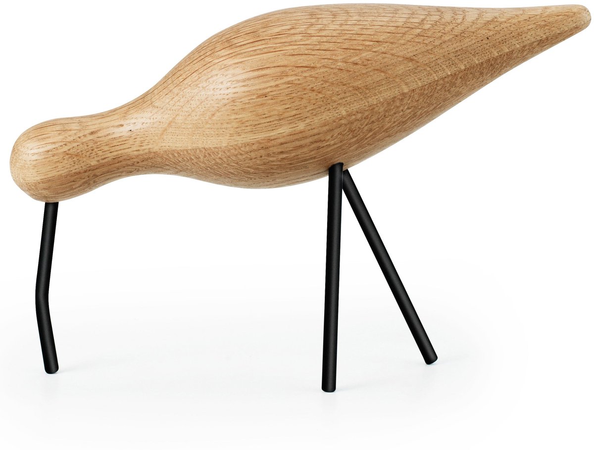 Normann Copenhagen Uccello trampoliere rovere-nero grande