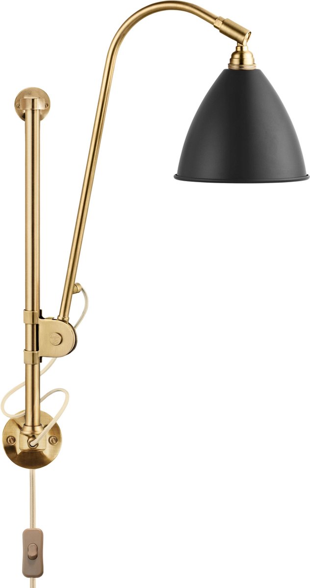 GUBI Lampada da parete Bestlite BL5 Charcoal black-brass
