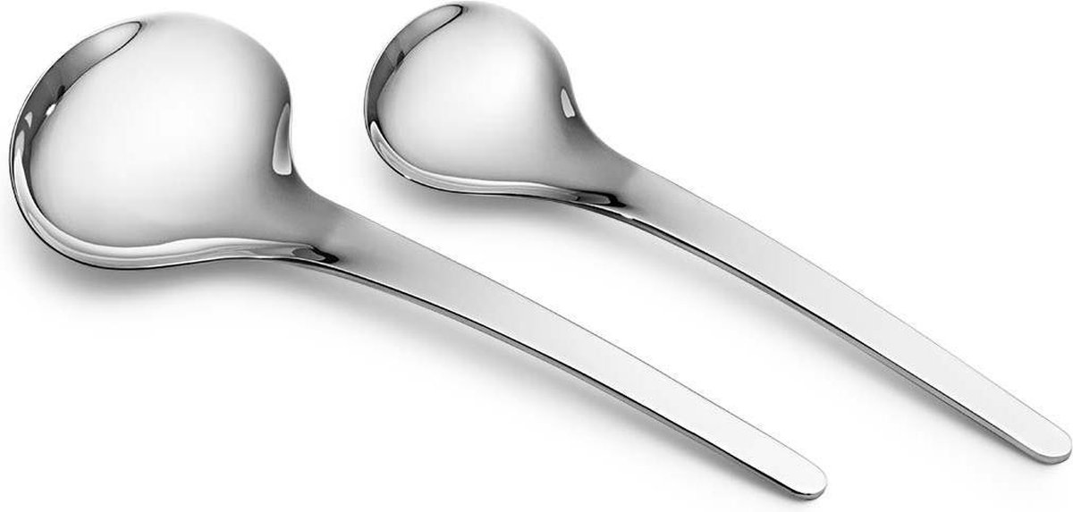 Georg Jensen Cucharas de servir Bloom set de 2