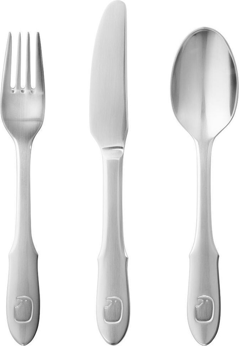 Georg Jensen Cubiertos infantiles Elephant 3 piezas