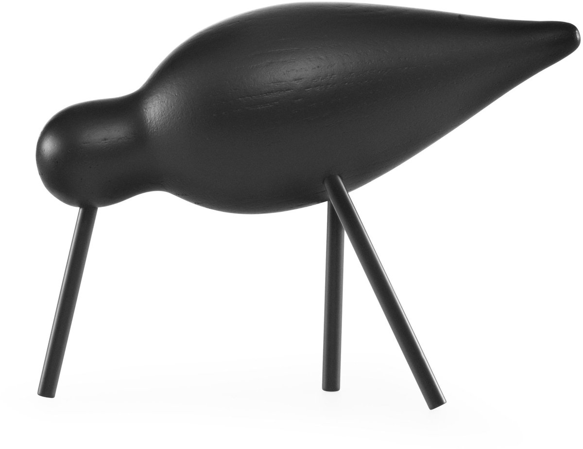 Normann Copenhagen Uccello trampoliere nero medio
