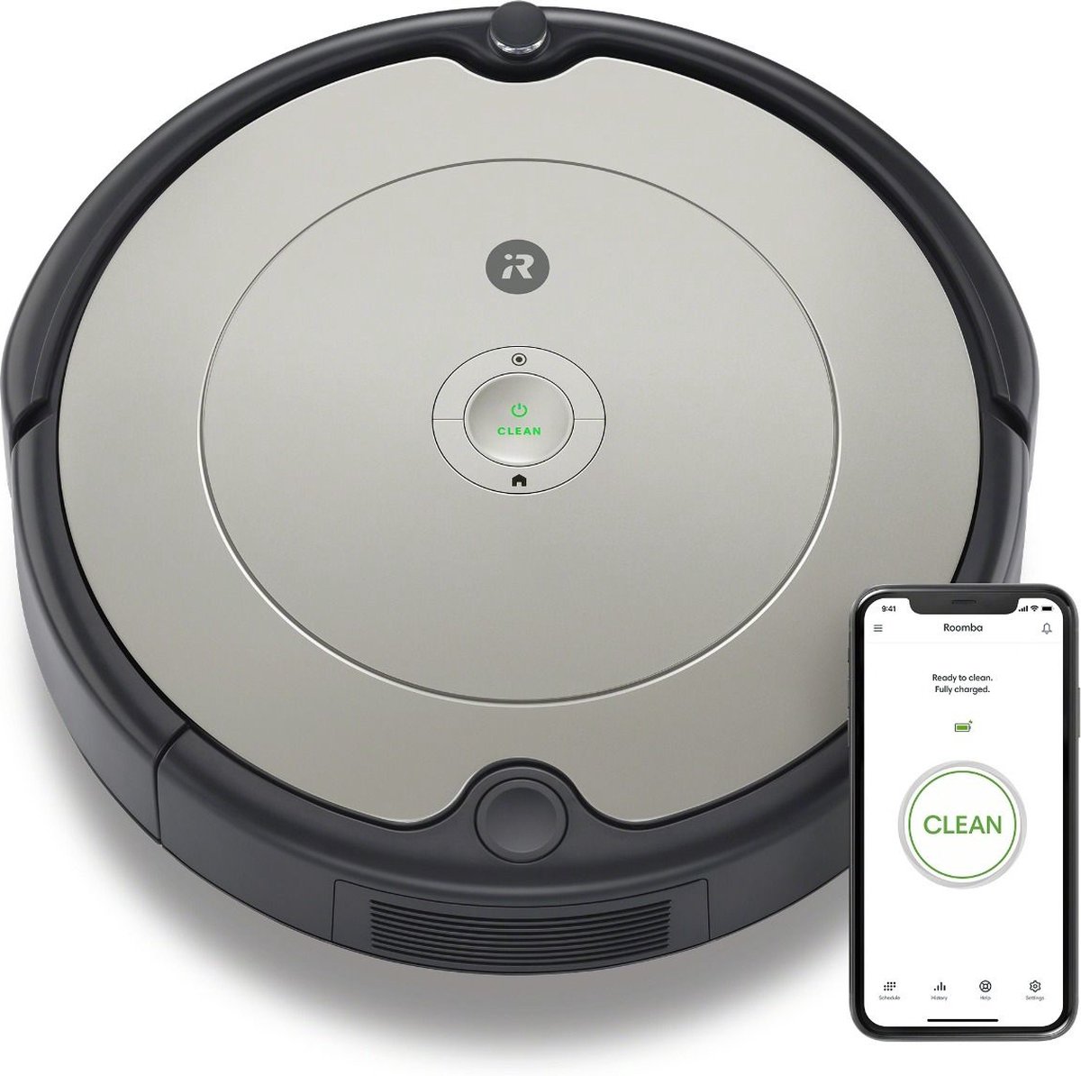 iRobot Roomba 698 0,6 L Sin bolsa Negro, Gris