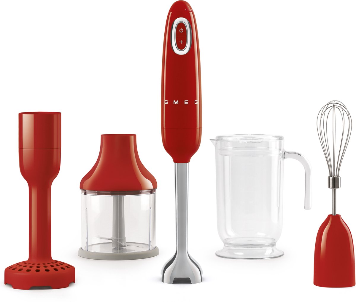 Smeg HBF02RDEU licuadora Batidora de inmersión 700 W Rojo
