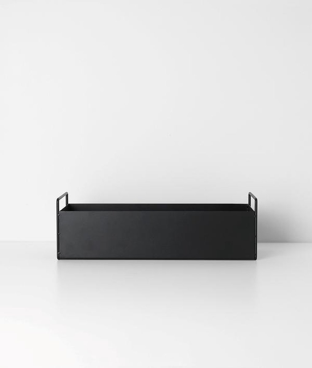 Ferm Living Macetero Plant Box S negro