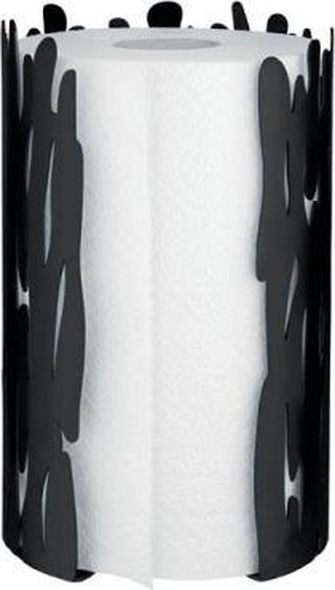 Alessi Portarrollos de papel cocina Barkroll negro