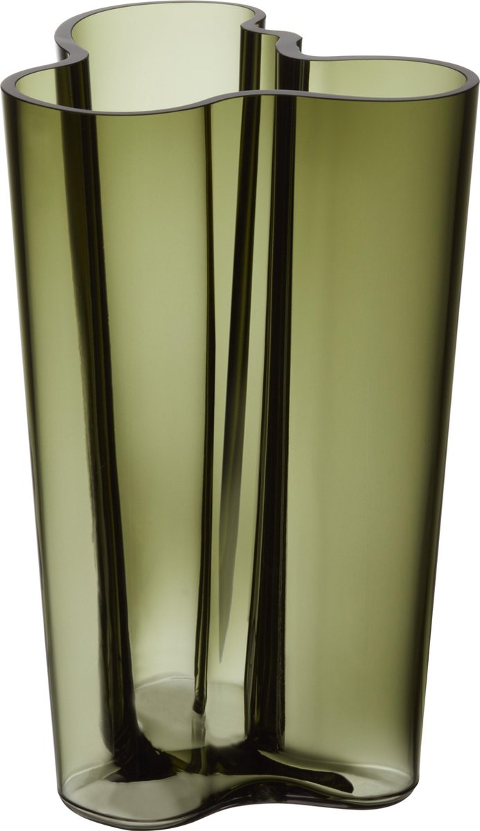 Iittala Jarrón Alvar Aalto verde musgo 251 mm