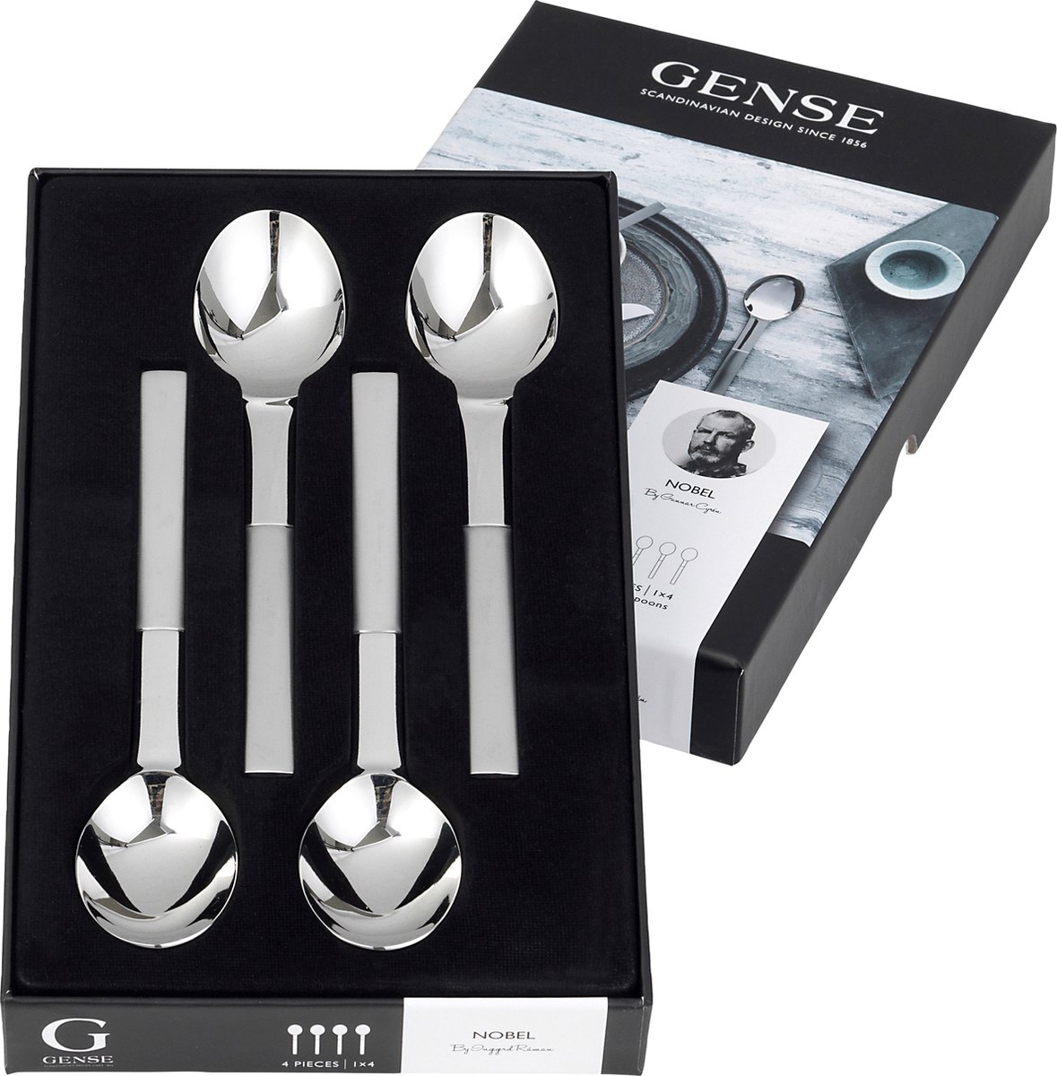 Gense 4 Cucharas de postre y entrante Nobel 4 piezas