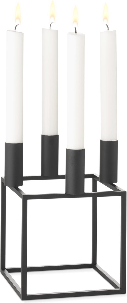 Audo Copenhagen Portacandele Kubus 4 nero