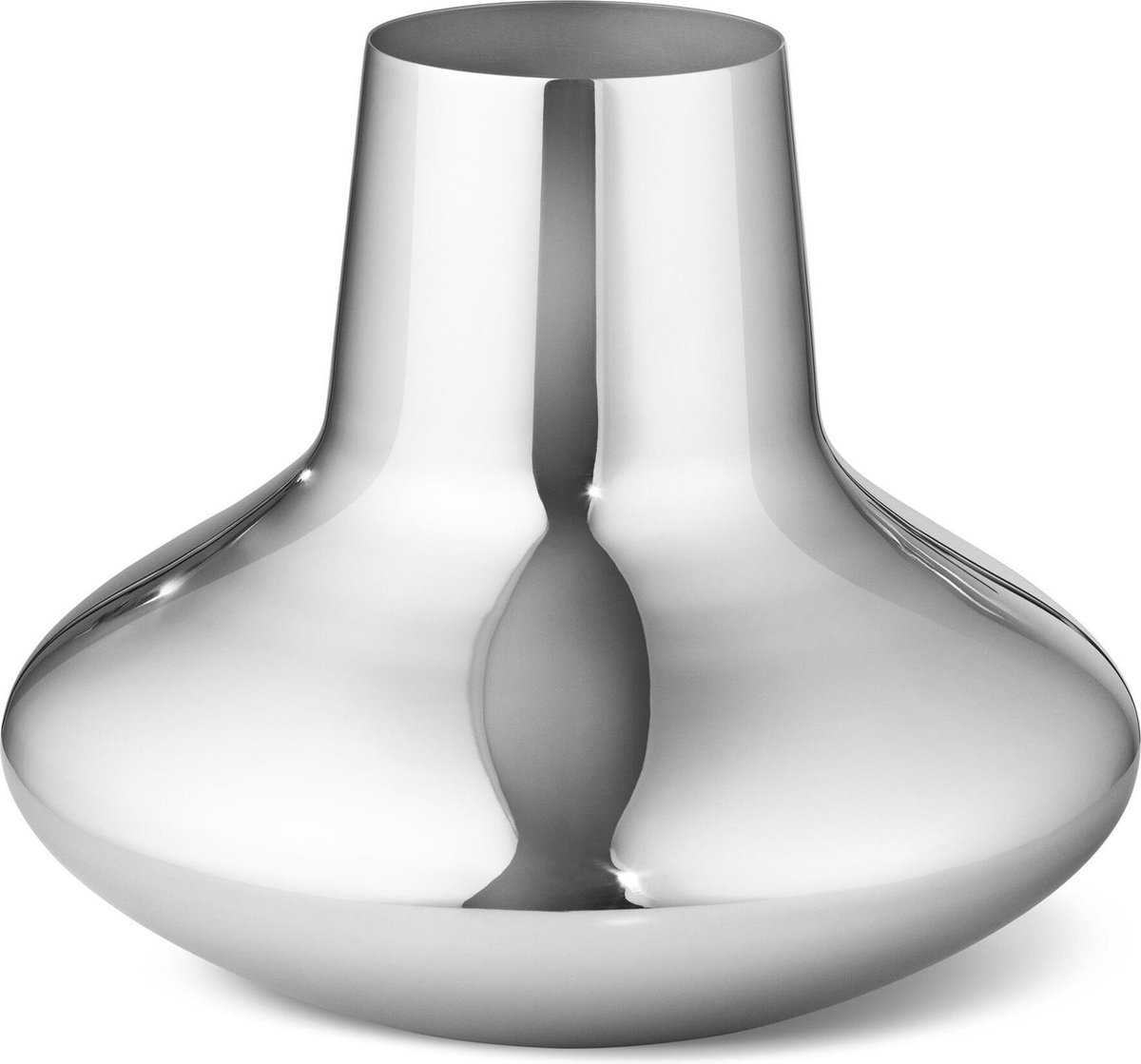 Georg Jensen Vaso in acciaio inossidabile Henning Koppel Medio, 18.5 cm