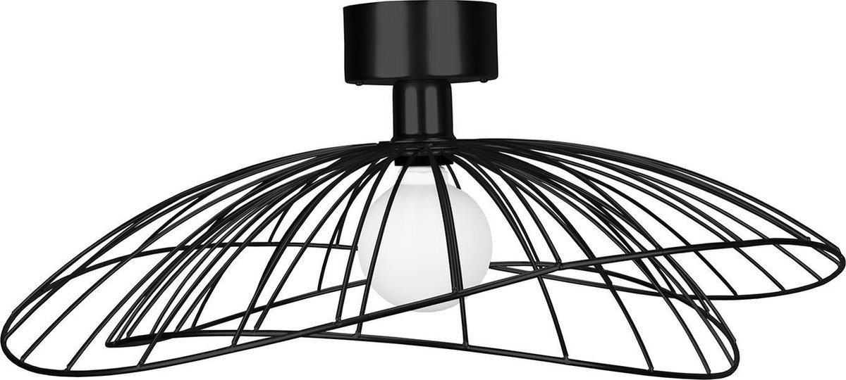 Globen Lighting Plafón Ray negro mate