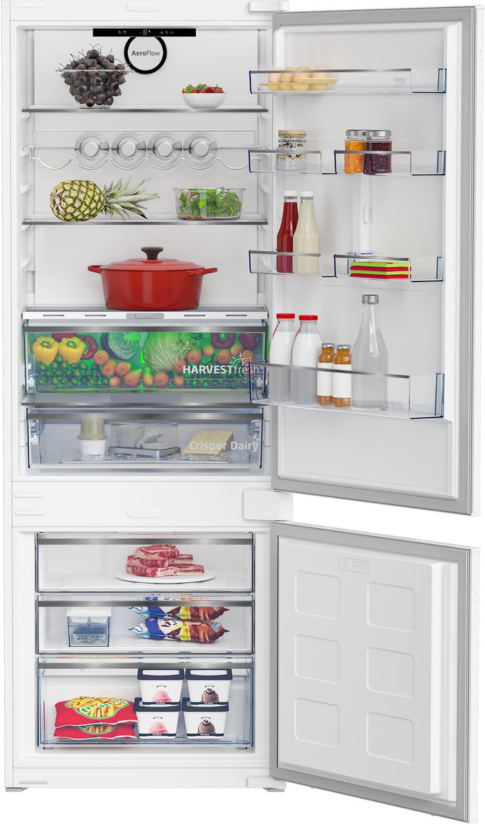 Frigorífico Combi Integrable Beko BCNE400E40SN | 370 L | Clase E | Blanco