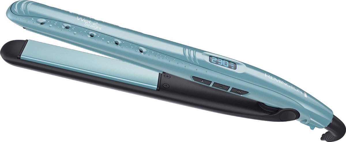 Remington S7300 Utensilio de peinado Plancha de pelo Caliente Negro, Azul