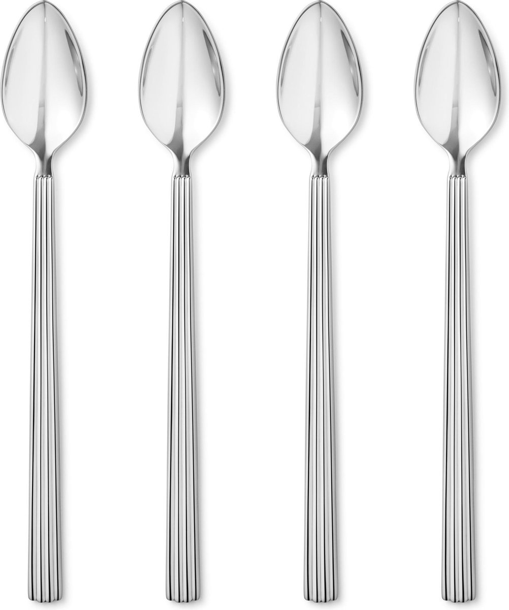 Georg Jensen 4 Cucharillas de café latte Bernadotte set de 4