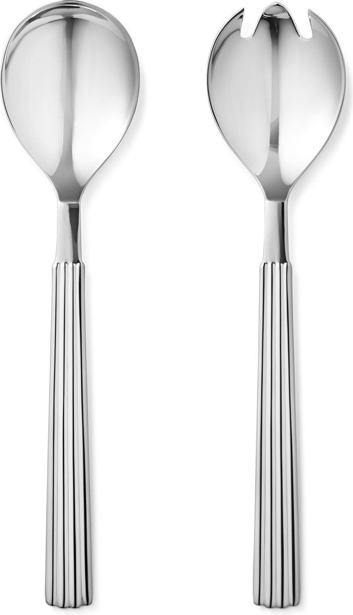 Georg Jensen Cubiertos de ensalada Bernadotte 2 piezas