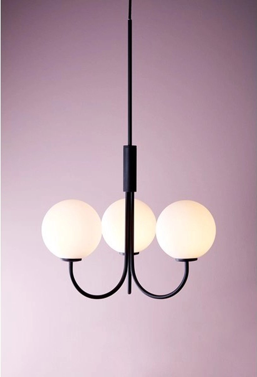 Herstal Candeliere Ballon nero, Ø45 cm