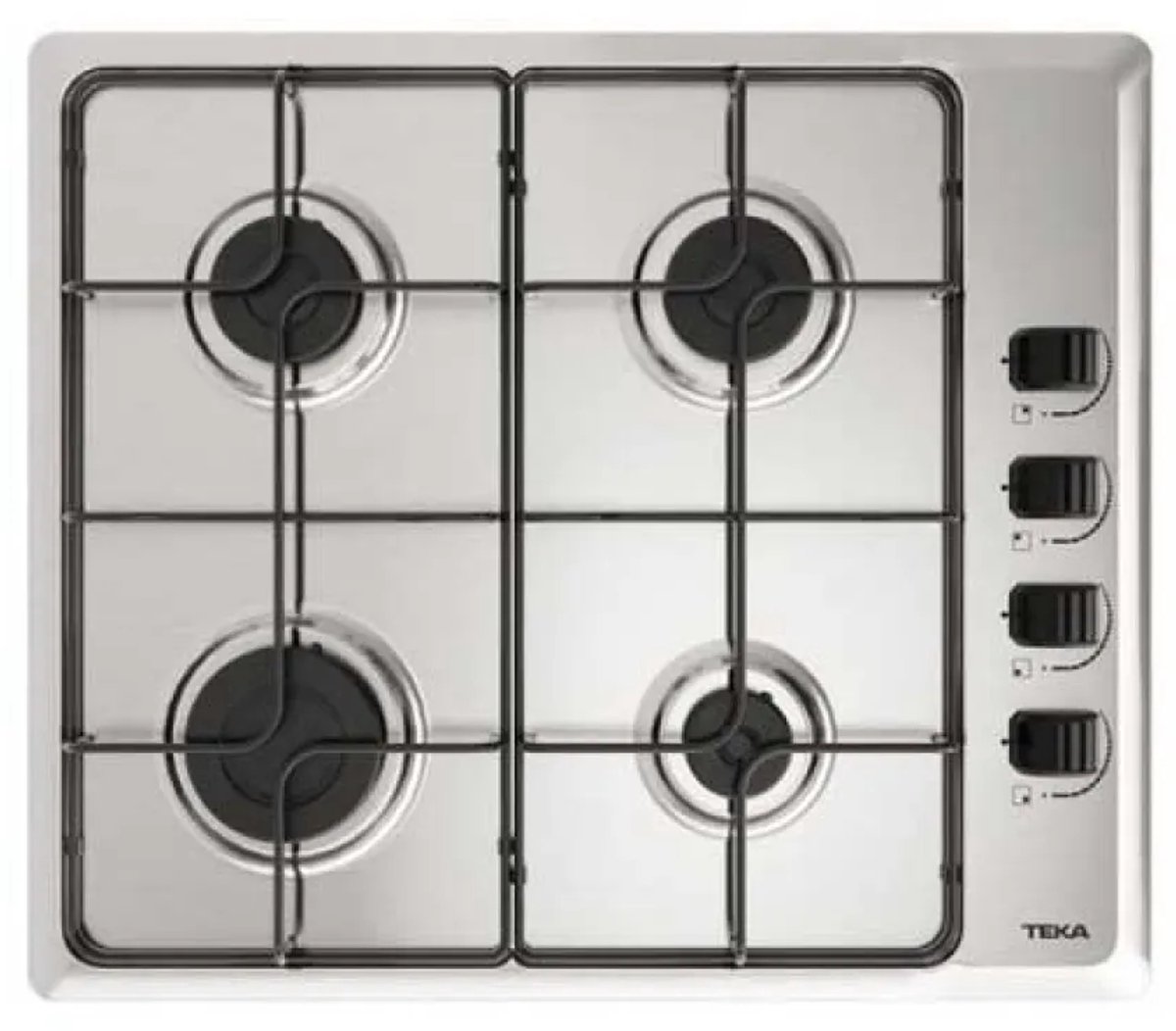 Teka HLX 640 KL Acero inoxidable Integrado 58 cm Encimera de gas 4 zona(s)