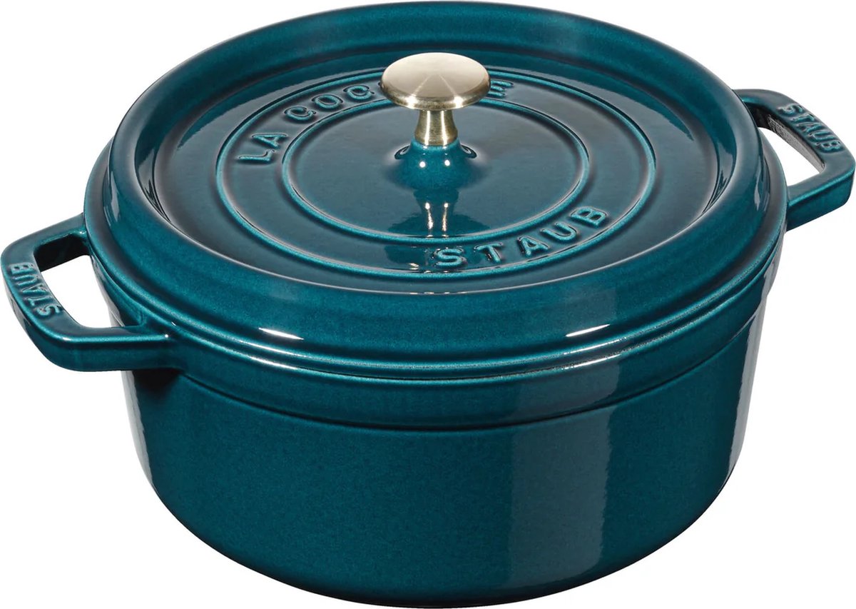 STAUB Casseruola rotonda La Mer - smaltata a tre strati 3,8 L