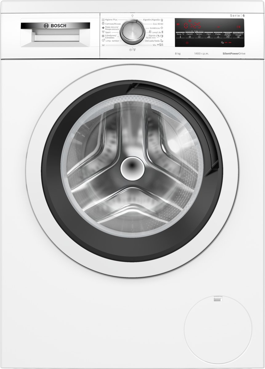 Lavadora carga frontal Bosch WUU28T63ES | 8 kg | 1400 RPM | Blanco