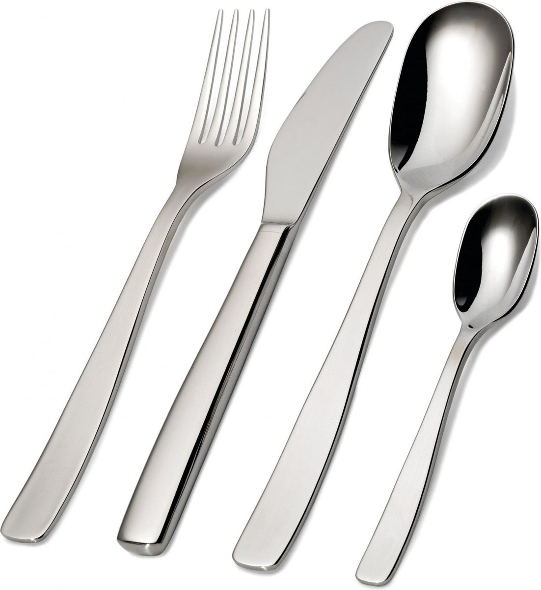 Alessi Cubertería KnifeForkSpoon 24 piezas acero inoxidable