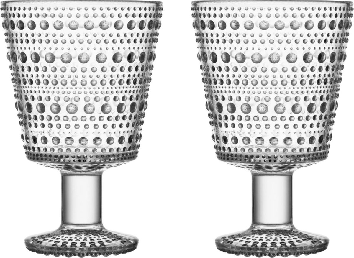 Iittala Bicchiere con stelo Kastehelmi 26 cl confezione da 2 Trasparente