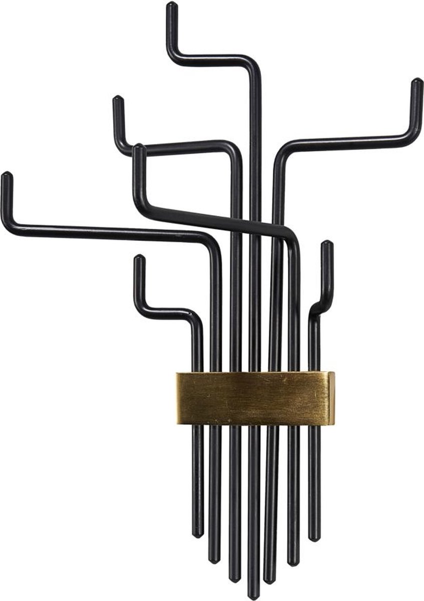 House Doctor Perchero Pipes negro