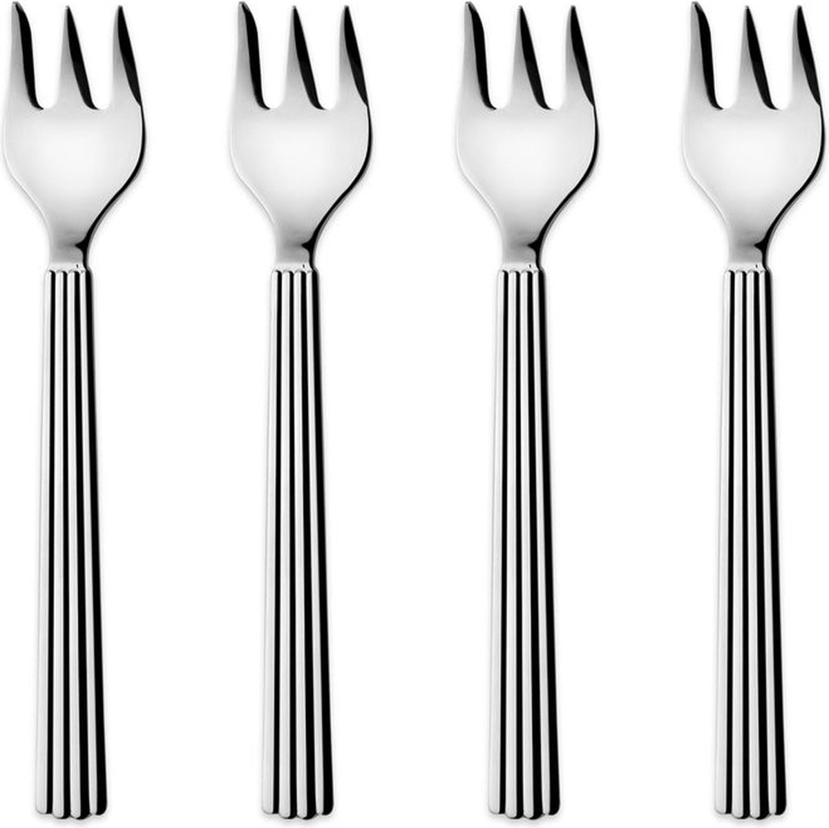 Georg Jensen Tenedores para tarta Bernadotte 4 piezas