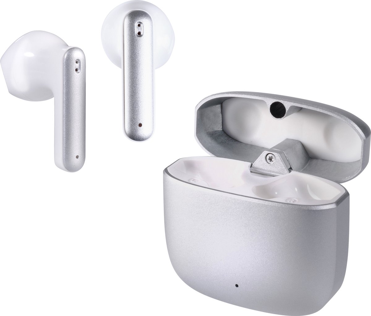 Auriculares InEar Vivanco 62586 | Bluetooth 5.3 | TWS | Plata