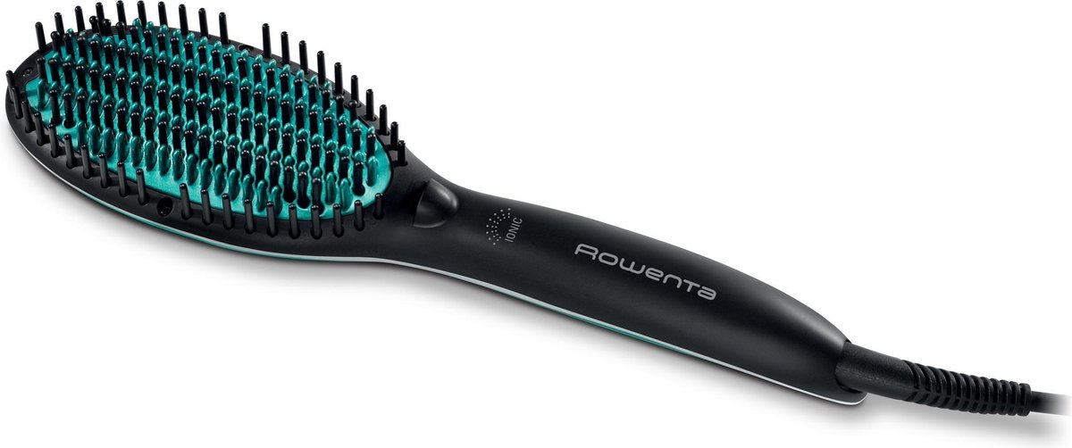 Rowenta Power Straight CF5820 Cepillo alisador Caliente Negro, Verde 1,8 m