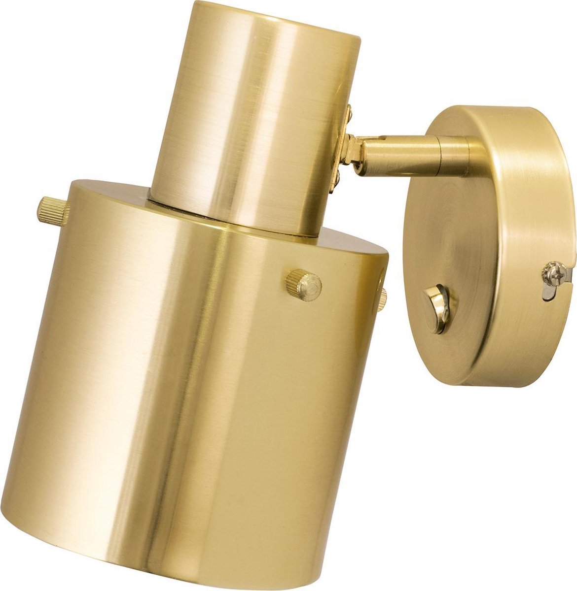 Globen Lighting Lámpara de pared Clark 1 Latón cepillado