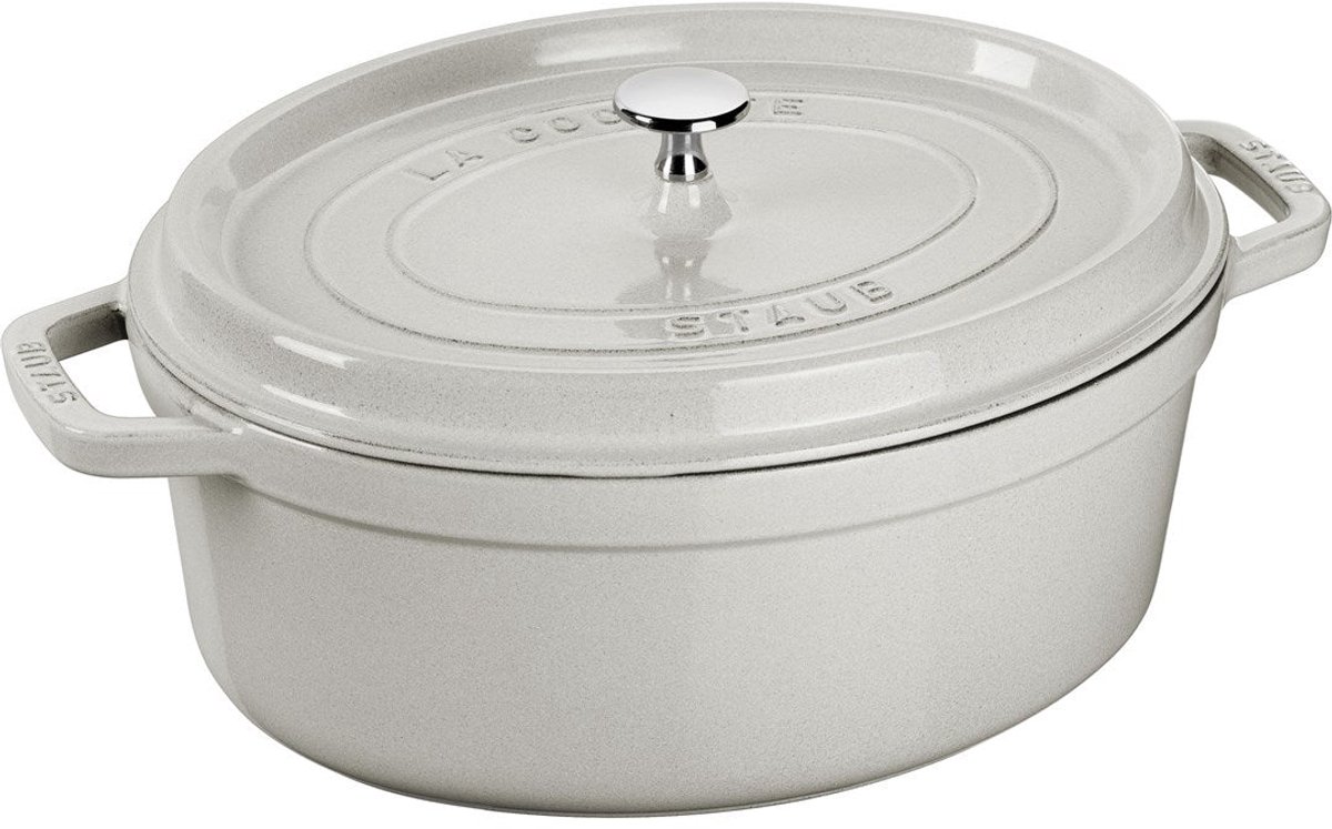 STAUB Casseruola ovale Staub White Truffle 3,2 L