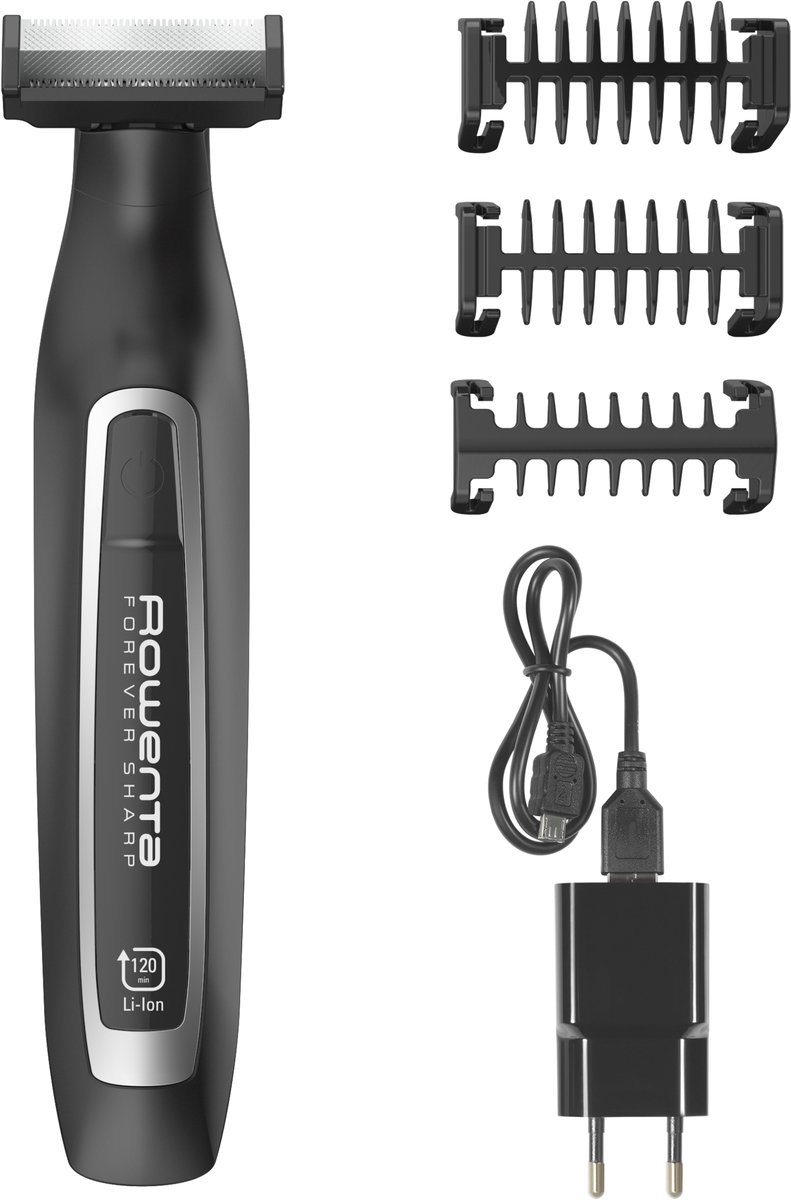 Rowenta Forever Sharp TN6000 Mojado y seco Negro, Plata