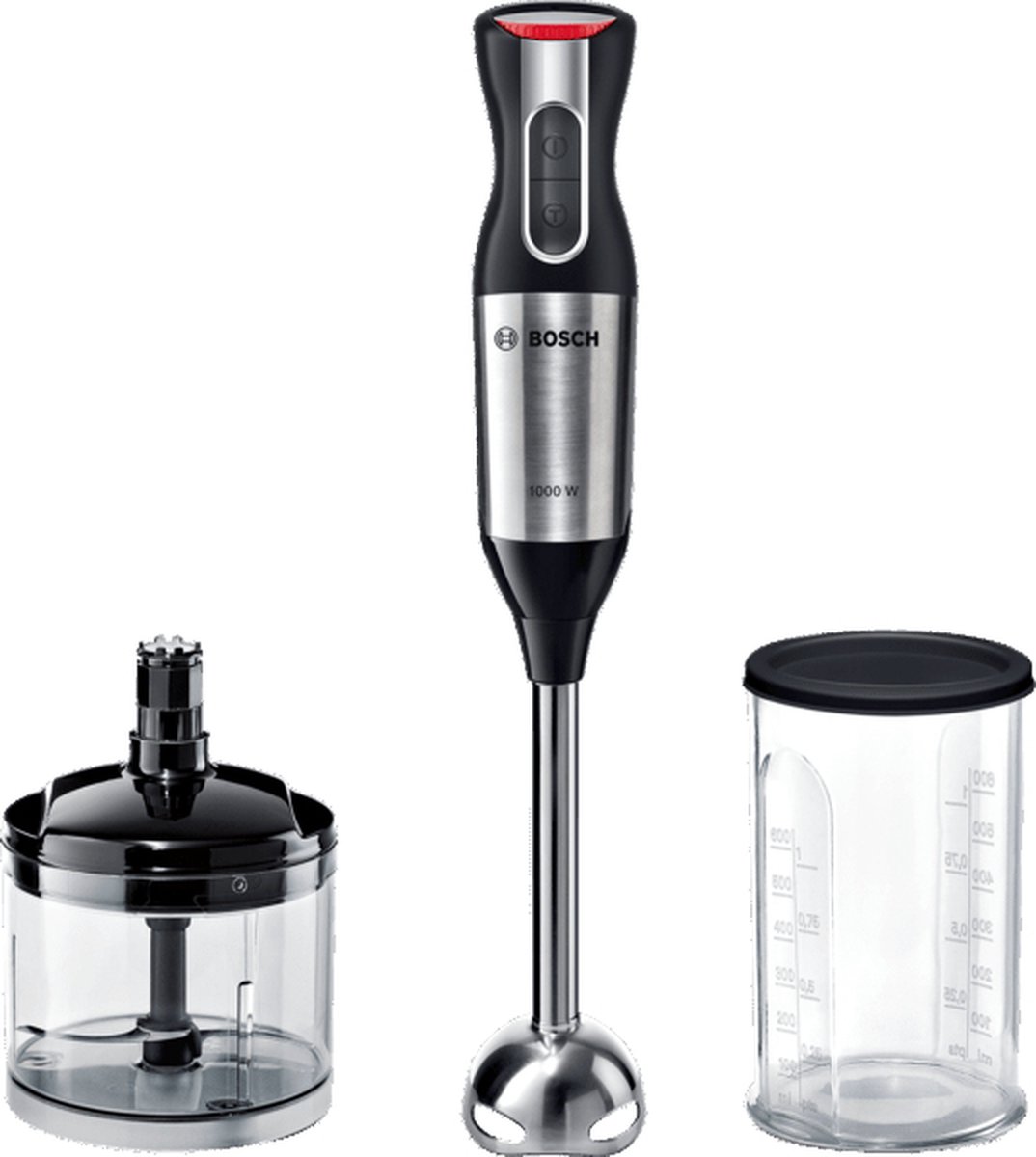 Bosch MS6CM6120 licuadora 0,6 L Batidora de inmersión 1000 W Plata, Blanco