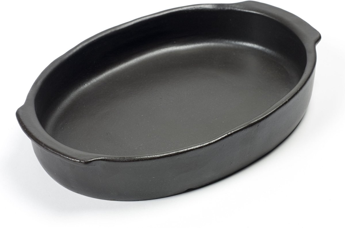 Serax Molde de horno Pure ovalado M Black