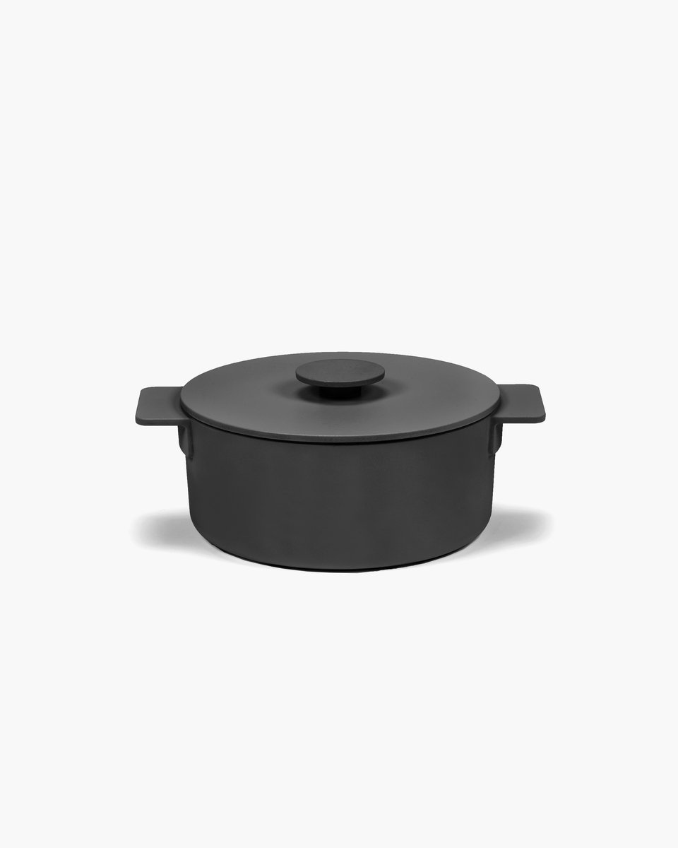 Serax Casseruola in ghisa Surface nera 2 L