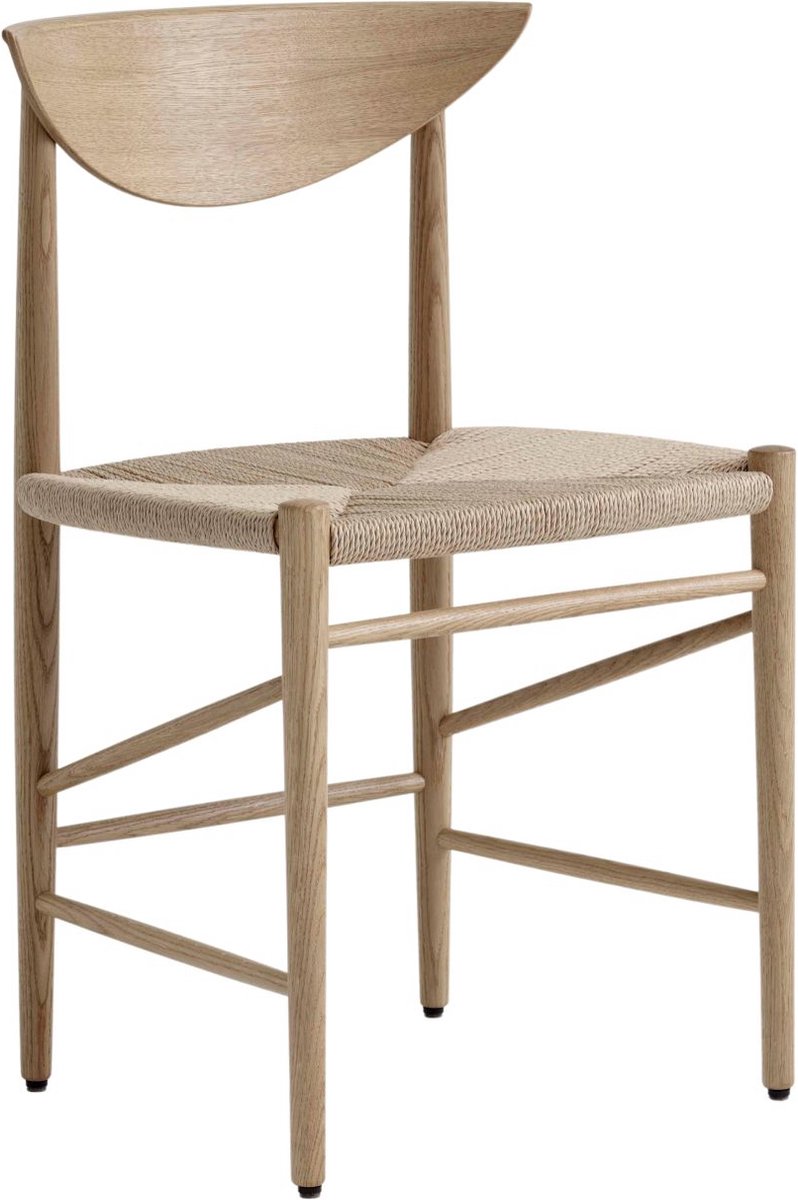 &Tradition Silla Drawn HM3 Roble barnizado blanco