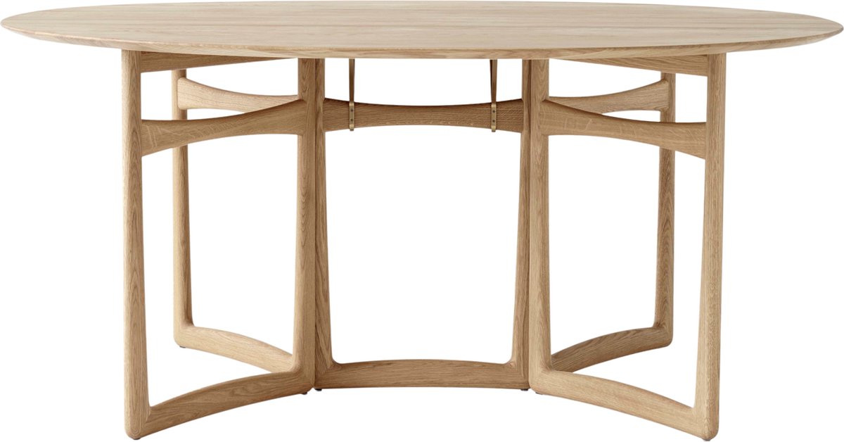 &Tradition Mesa Drop Leaf HM6 Roble aceitado blanco