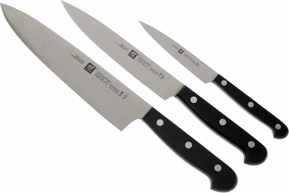 Zwilling Set de 3 cuchillos de cocina Zwilling Gourmet 3 piezas