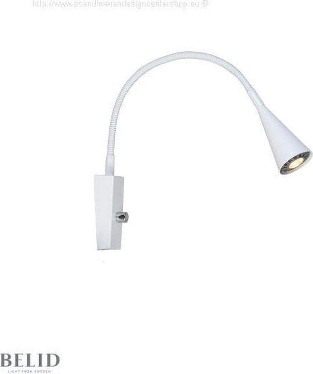 Belid Lámpara de pared Ledro blanco mate