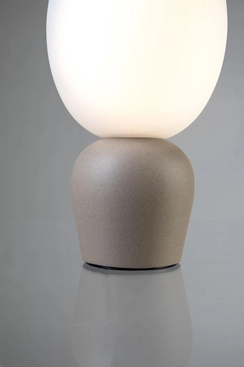 Belid Lámpara de mesa Buddy vidrio opal Arena beige)